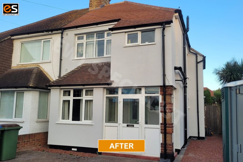 External Wall Insulation In Kingston | Ewi Specialists Ltd External Wall Insulation Kingston After | External Wall Insulation & Rendering by External Wall Rendering Specialists | EWI Specialists