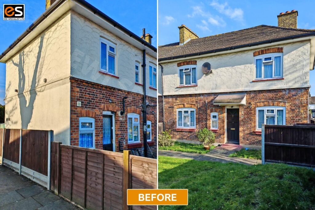 External Wall Insulation In Sidcup | Ewi Specialists Ltd External Wall Insulation in Sidcup BEFORE | External Wall Insulation & Rendering by External Wall Rendering Specialists | EWI Specialists